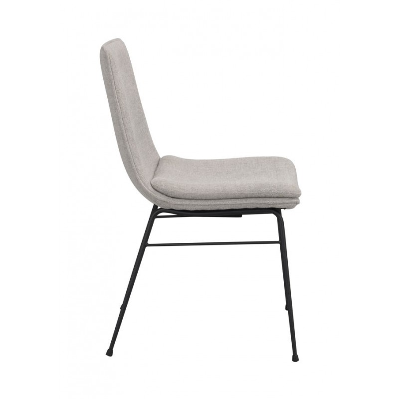 RO Lowell Fixed Chair Grey/Black